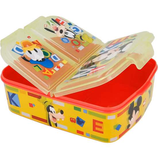 Disney Musse Pigg Matlåda 3 Fack Gul