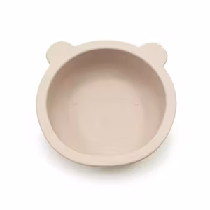 BabyBloom Barnskål Med Sugpropp Beige