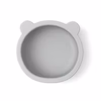 BabyBloom Barnskål Med Sugpropp Grå