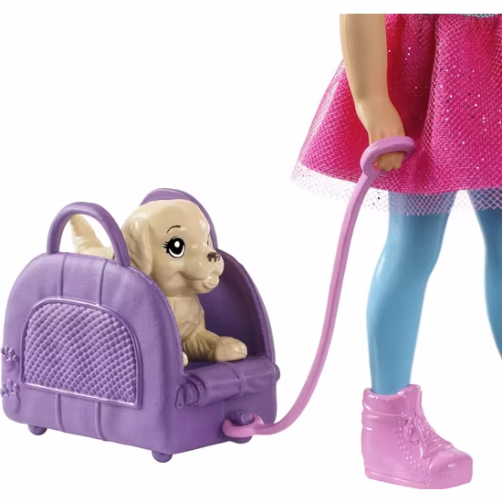 Barbie Chelsea Travel Dockset med Hundvalp