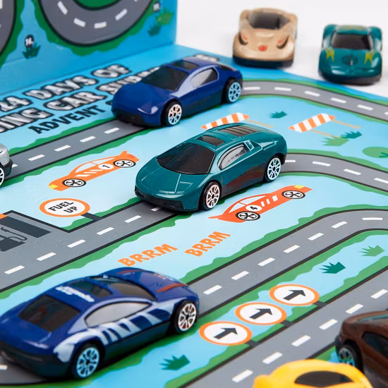 Kreativekraft Adventskalender Mini Racebilar