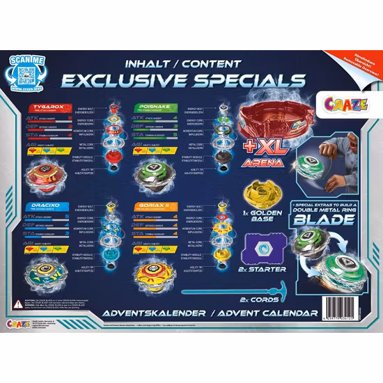 Craze Adventskalender Blade Evolution