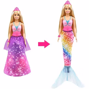 Barbie Prinsessa Och Sjöjungfru Dreamtopia 2-in-1
