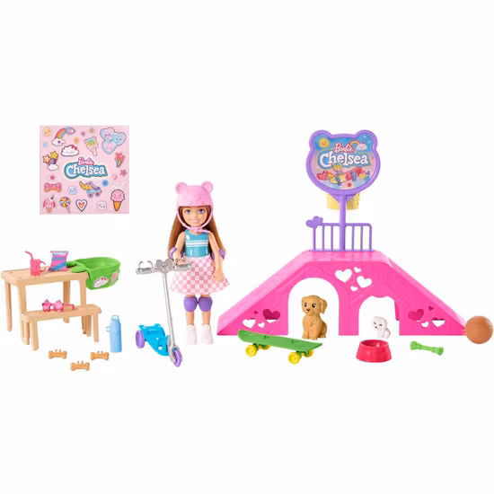 Barbie Chelsea Skatepark Lekset