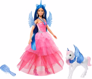 Barbie Touch of Magic Sapphire Alicorn Docka