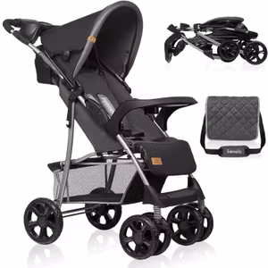 LIONELO Emma Plus Barnvagn Black
