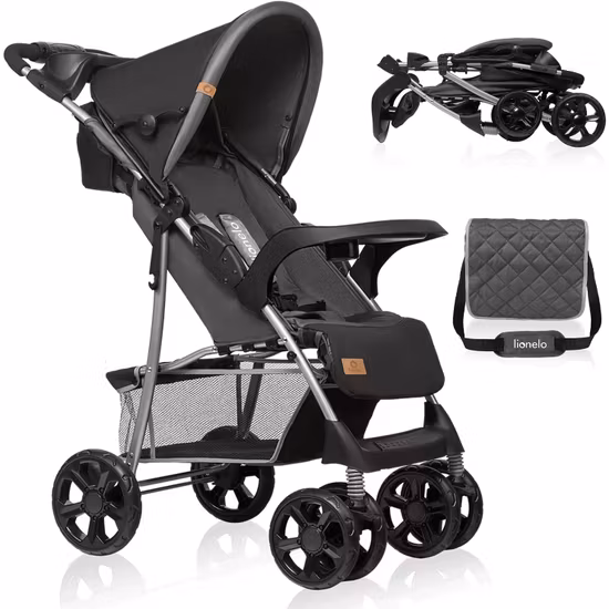 LIONELO Emma Plus Barnvagn Black