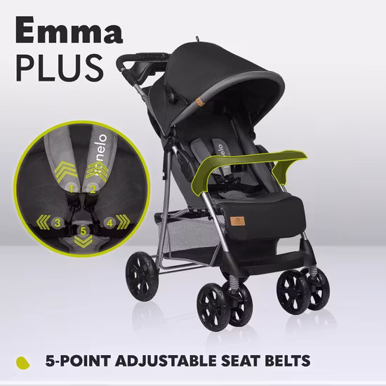 LIONELO Emma Plus Barnvagn Black