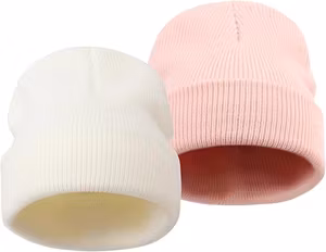 Dreshow Vintermössa 2-Pack Vit/Rosa