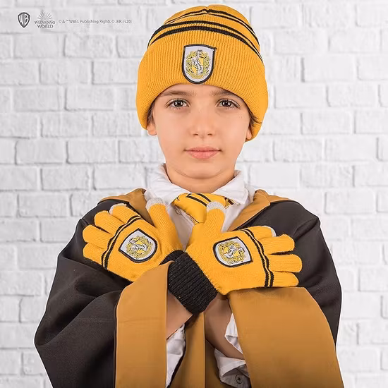 Harry Potter Mössa Med Vantar Hufflepuff