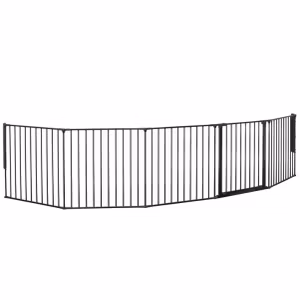 BabyDan Flex XXL Säkerhetsgrind Skruvgrind och Lekhage Svart