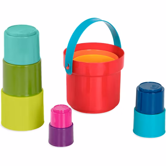Battat Toys Stapelkoppar Med Hink