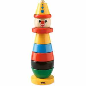 BRIO 30120 Clown Stapelleksak I Trä