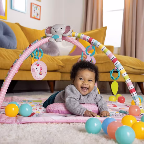 Bright Starts 5-i-1 Babygym Rosa