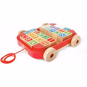 Hape Dragleksak Med Byggklossar