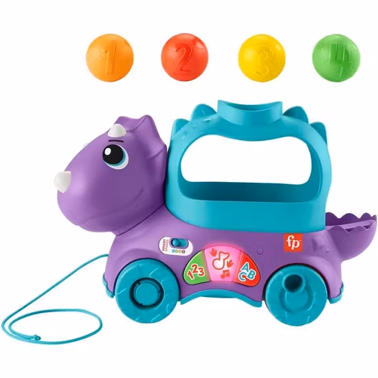 Fisher-Price Dragleksak Med Ljud Och Ljus Triceratops