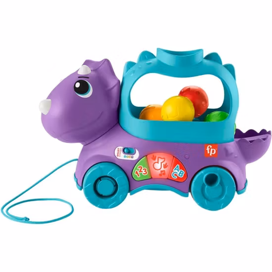 Fisher-Price Dragleksak Med Ljud Och Ljus Triceratops