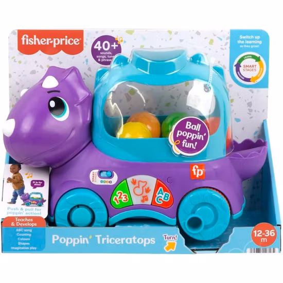 Fisher-Price Dragleksak Med Ljud Och Ljus Triceratops