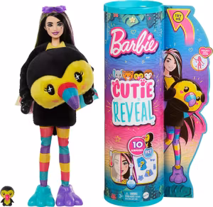 Barbie Cutie Reveal Jungle Series Tukandräkt