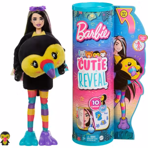 Barbie Cutie Reveal Jungle Series Tukandräkt