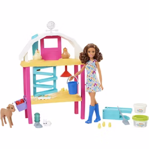 Barbie Hatch & Gather Egg Farm Lekset