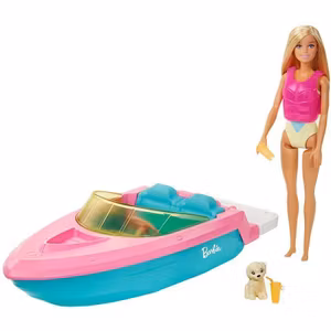 Barbie Docka Med Båt