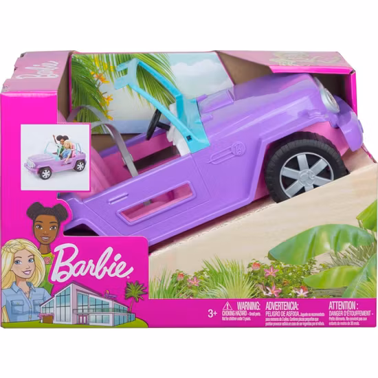 Barbie Bil Jeep Lila