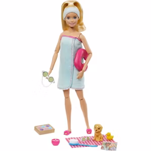 Barbie Spa Docka Med Tillhehör