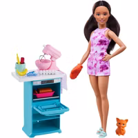 Barbie Kök Med Docka Lekset