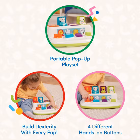 Battat Toys Pop Up Aktivitetsleksak