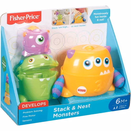Fisher-Price Stack & Nest Monsters Stapelleksak