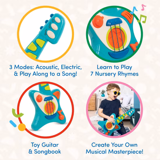 Battat Toys  Lil' Rocker's Leksaksgitarr