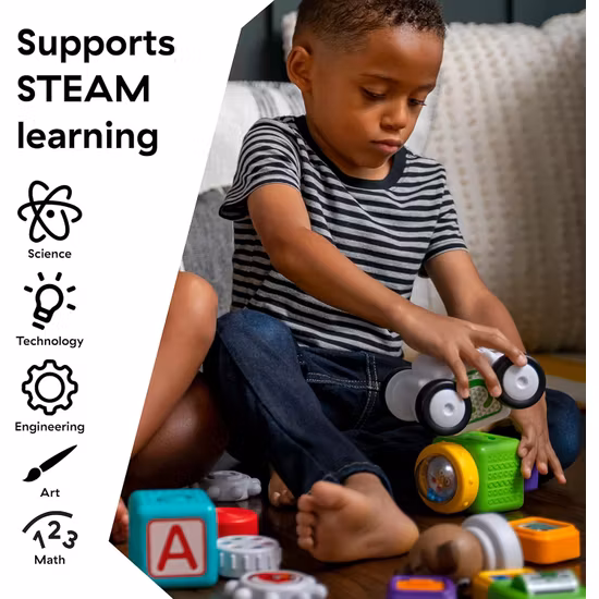 Baby Einstein Click & Create Magnetiska Aktivitetsklossar