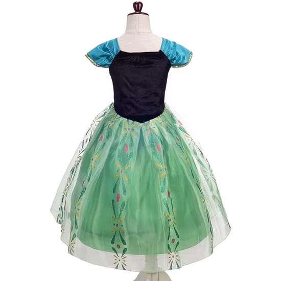 Anna Klänning Frost Med Tillbehör