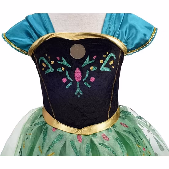 Anna Klänning Frost Med Tillbehör