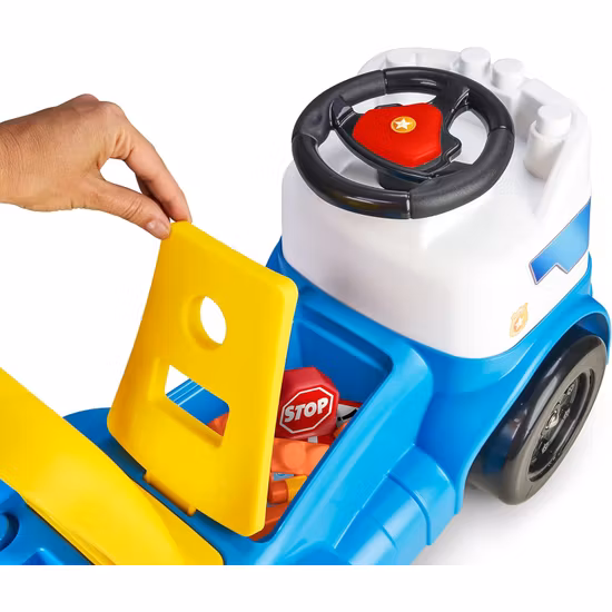 Feber Gåbil Polis Med Byggklossar