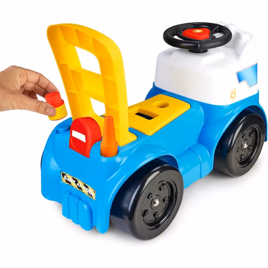 Feber Gåbil Polis Med Byggklossar