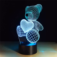 Sparkaura 3D Nattlampa Björn