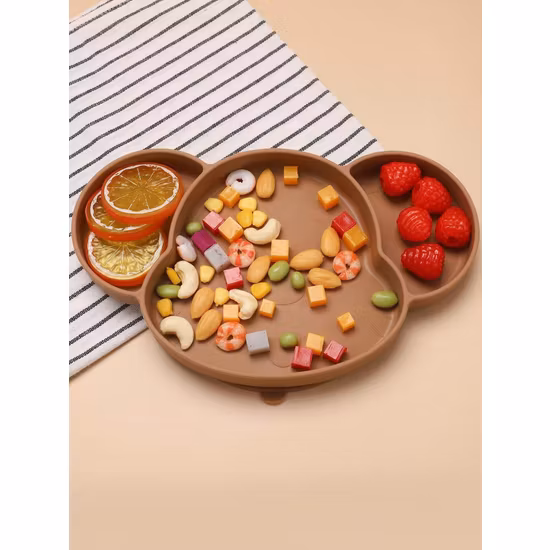 BabyBloom Barntallrik Med Sugpropp Grön