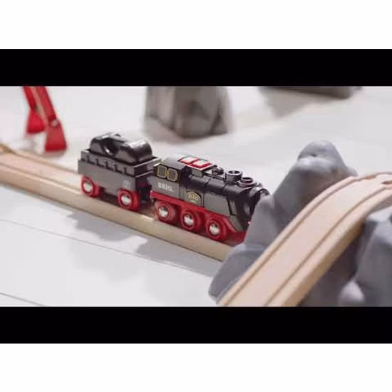 BRIO World Batteridriven Ånglok med Vattentank
