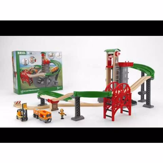 BRIO 33887 Lager Lyft och Lasta