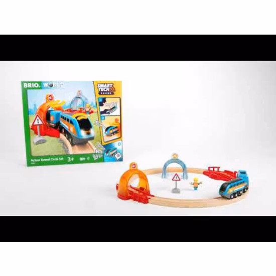 BRIO 33974 Action Tunnel Circle Set (Smart Tech Sound)