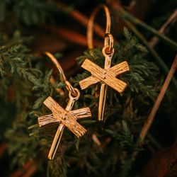Längtan örhängen hängande guld