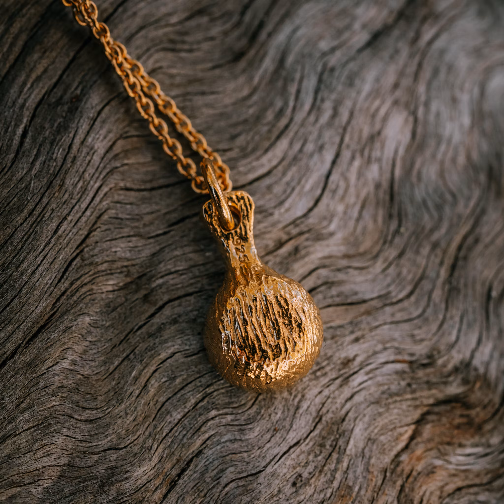 Kåsa halsband guld