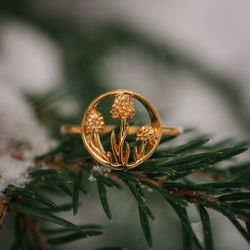 Brunkulla ring guld