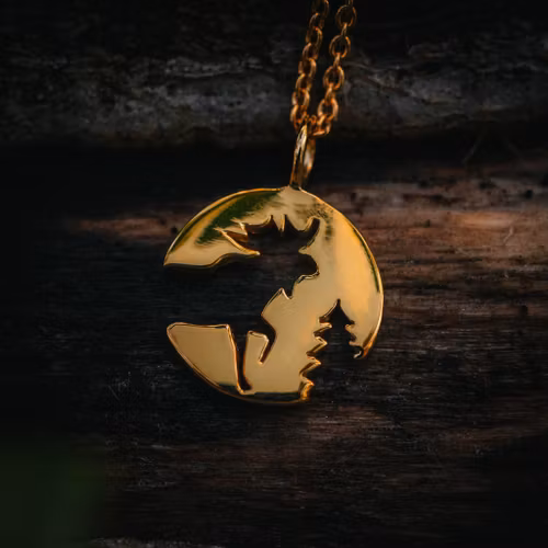 Ståtlig halsband guld