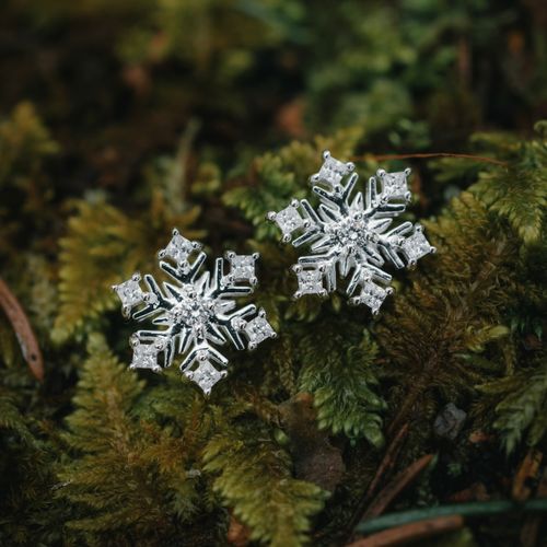 Snöflinga örhängen