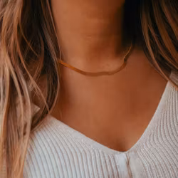 Flöda halsband guld - Outlet