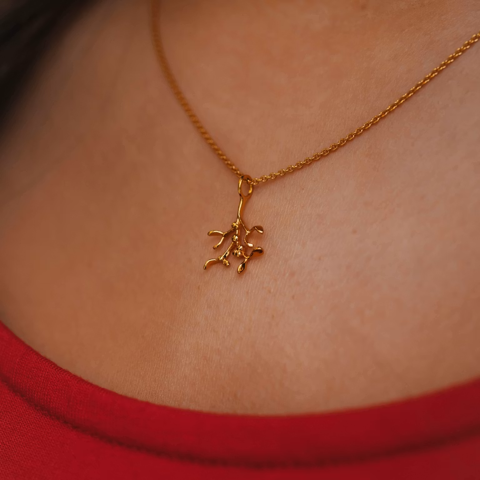 Mistel halsband guld (Limited edition)