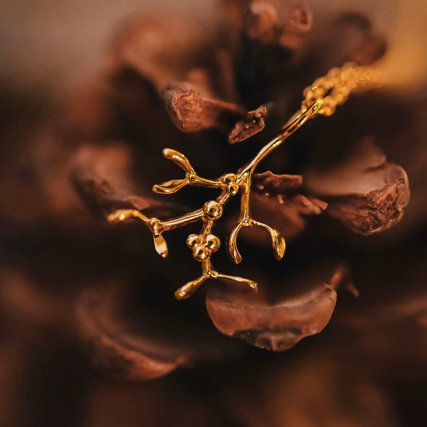 Mistel halsband guld (Limited edition)